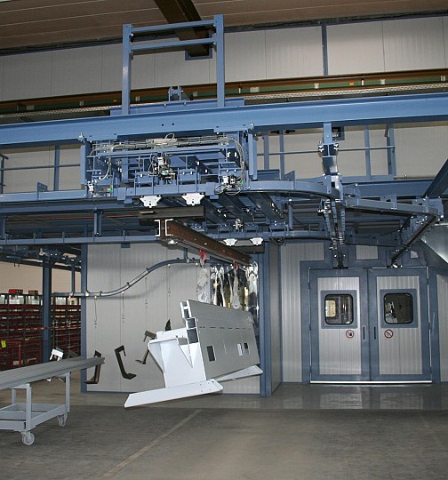 H&auml;ngerf&ouml;rdersystem mit Hub-&sol; Senkstation &ast;1