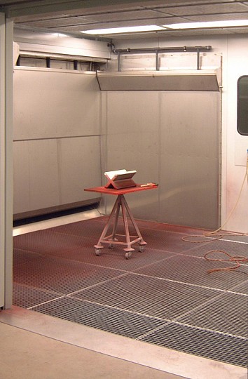 Innenansicht Lackierkabine