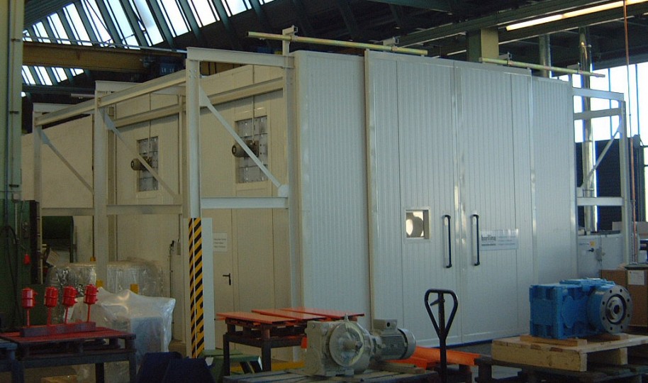 Ausfahrbereich Gro&szlig;raumkammertrockner