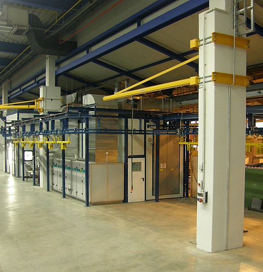 Auslaufbereich Kabinentechnik